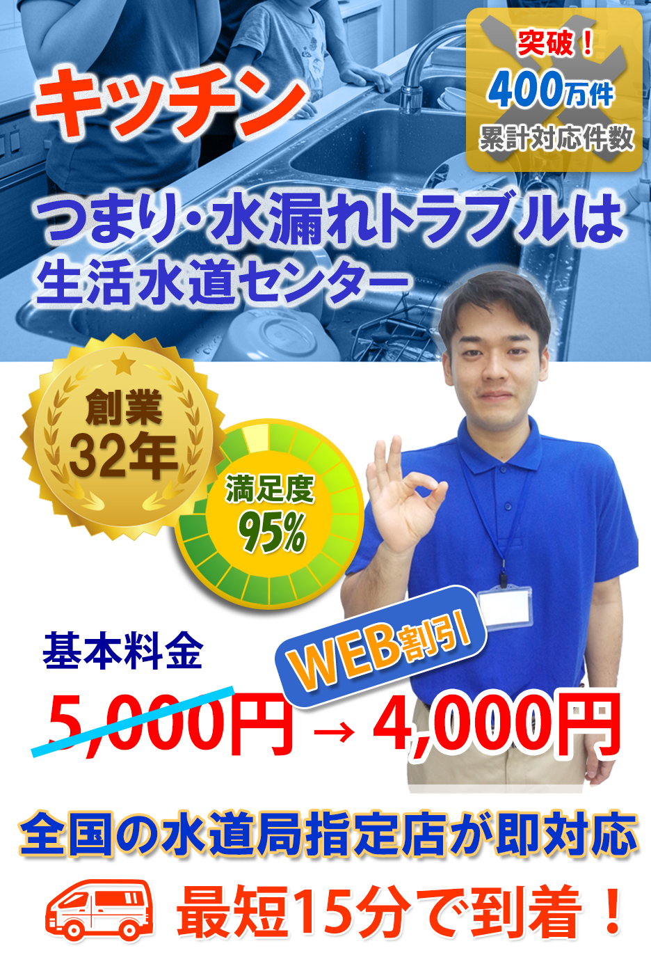 キッチン/つまり・水漏れトラブルは生活水道センター