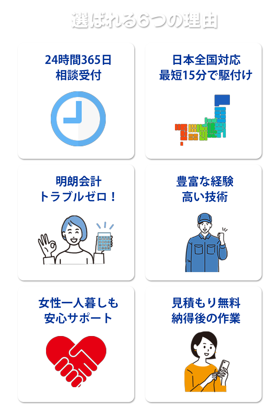 選ばれる６つの理由