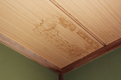 壁や天井にシミ・膨れ