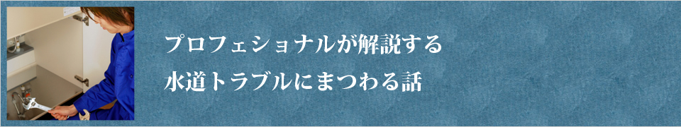 水道に詳しいプロが様々な場所の水漏れの原因や詰まりの対策を解説してみた